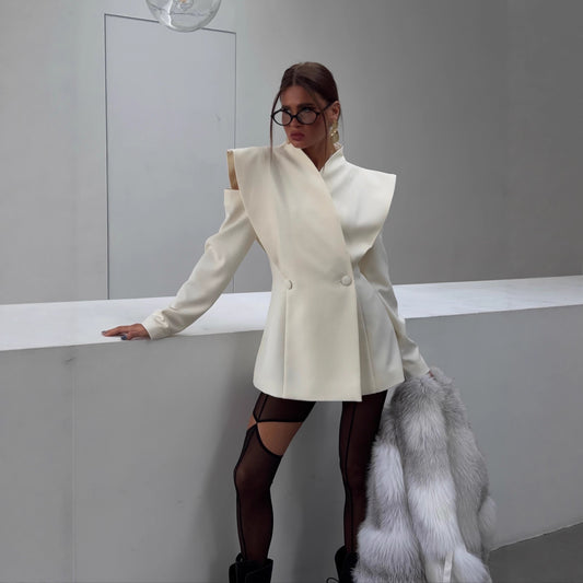 Sculptural Cut-Out Blazer