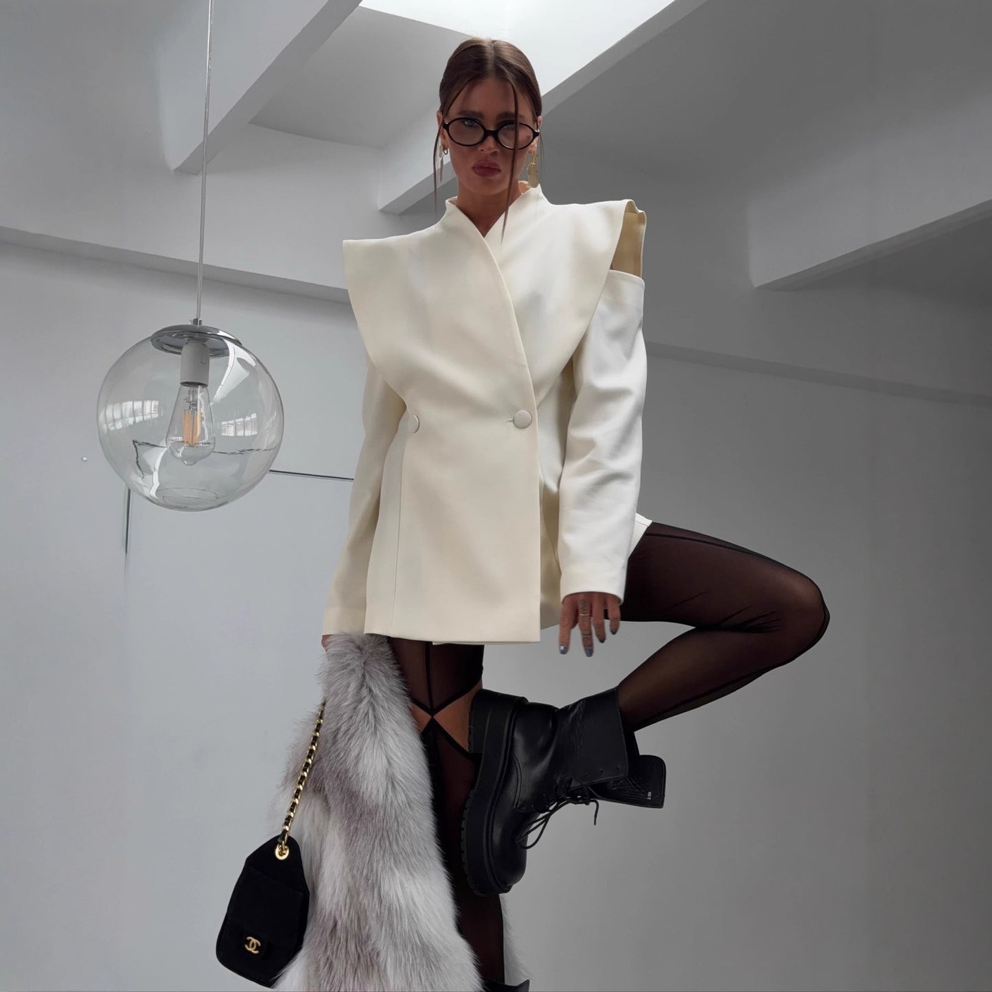 Sculptural Cut-Out Blazer